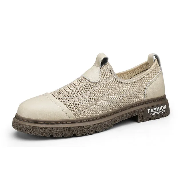 Hollow Out Slip on Men's Loafers