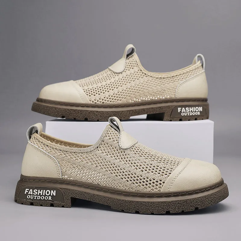 Hollow Out Slip on Men's Loafers