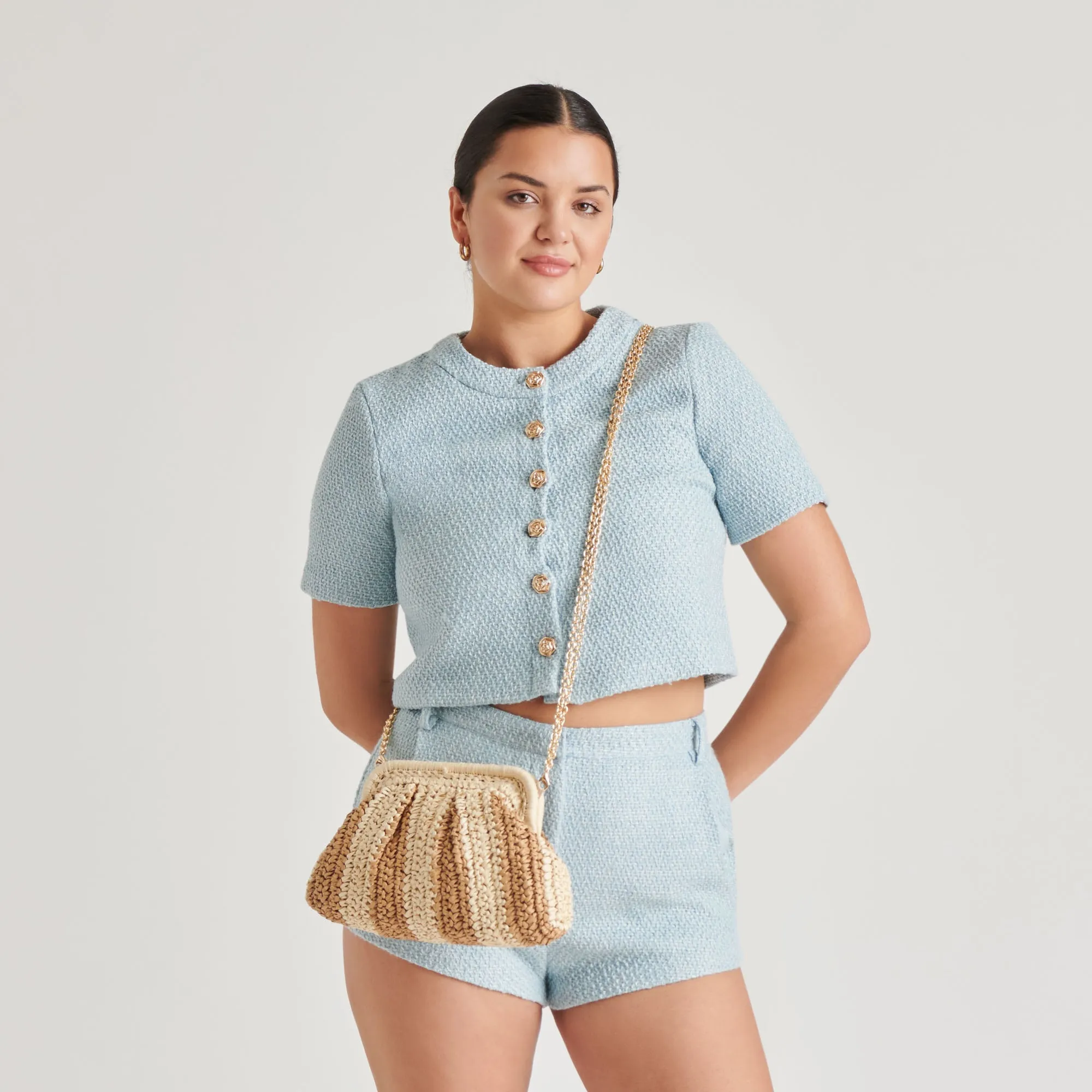 HYDRA CLUTCH NATURAL RAFFIA