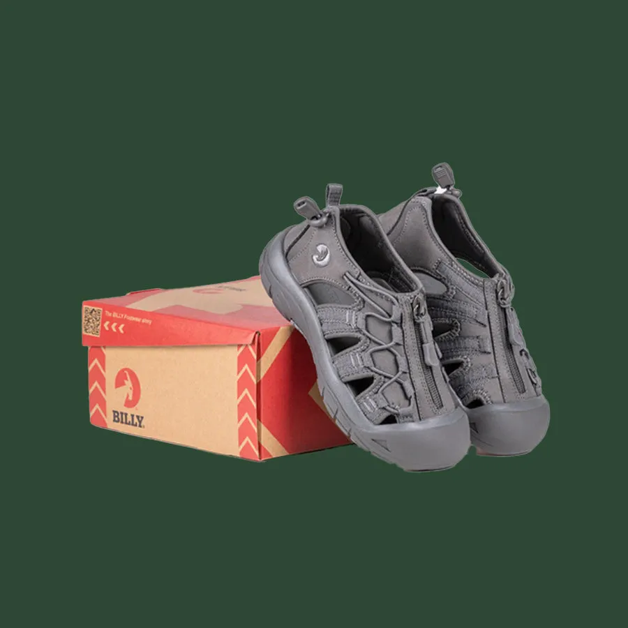 Kids' Grey BILLY River Sandals