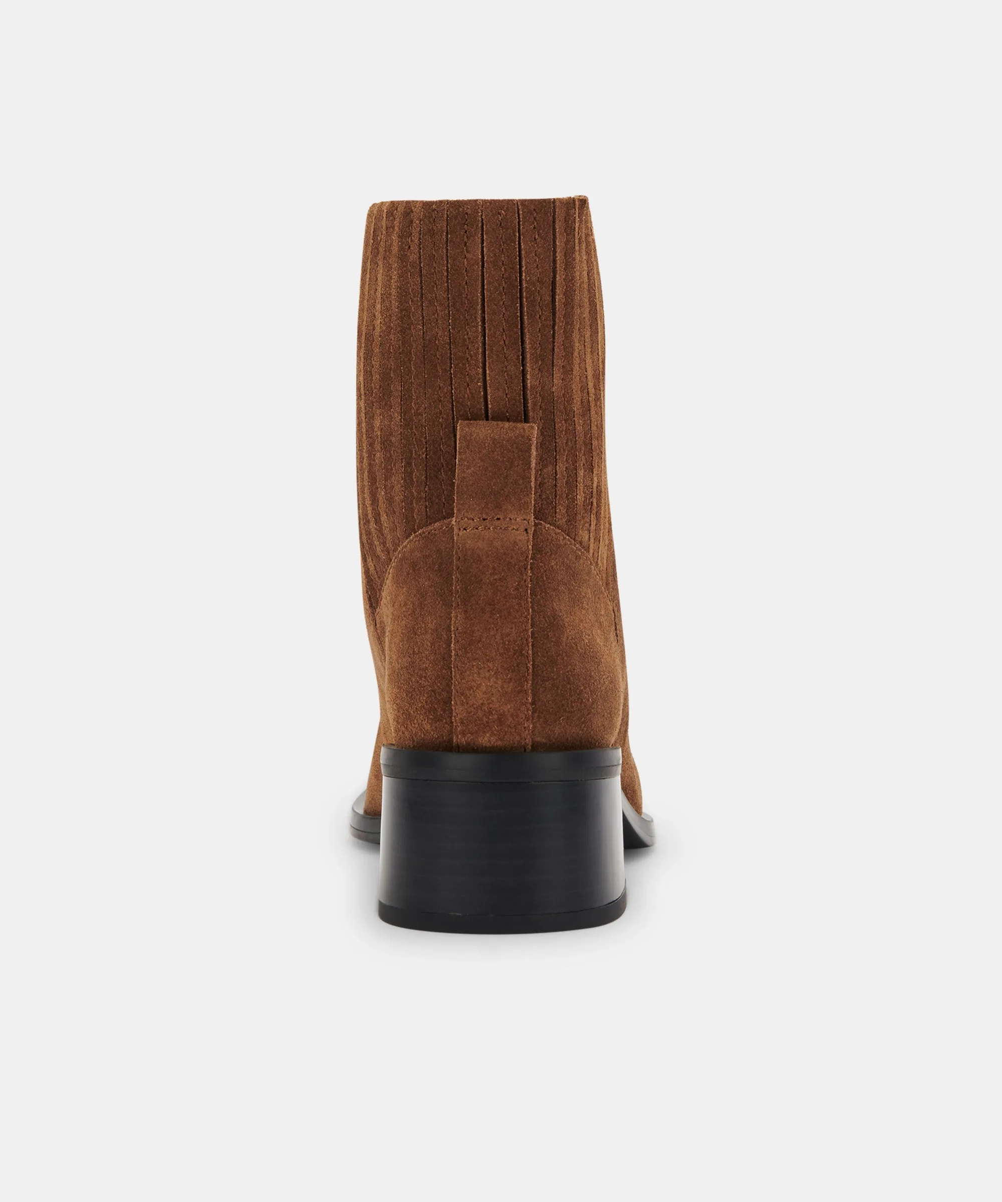 LAYTON BOOTIES DK BROWN SUEDE - re:vita