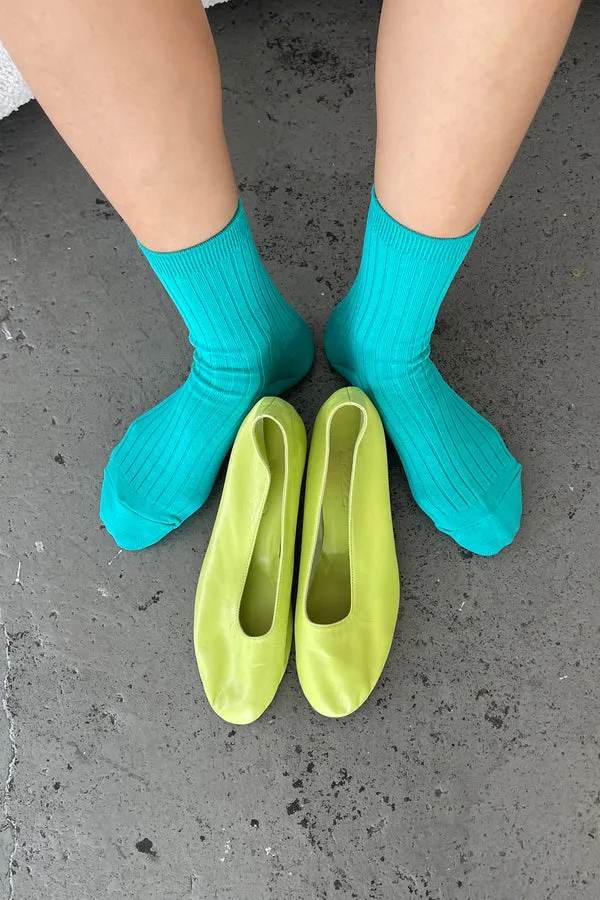 Le Bon Shoppe Her Turquoise Socks