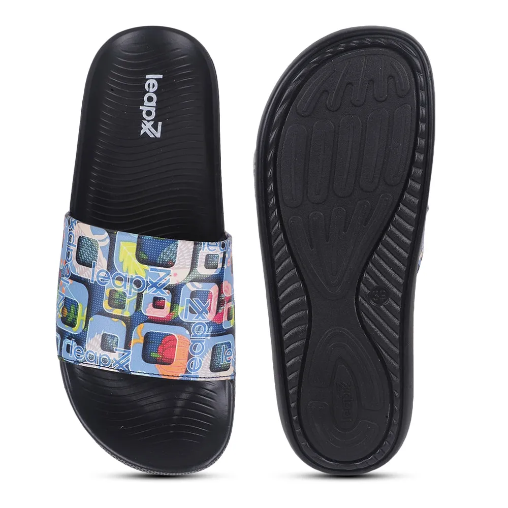 Leap7x Casual Sky Blue Slides For Women NITWALK-1L By Liberty