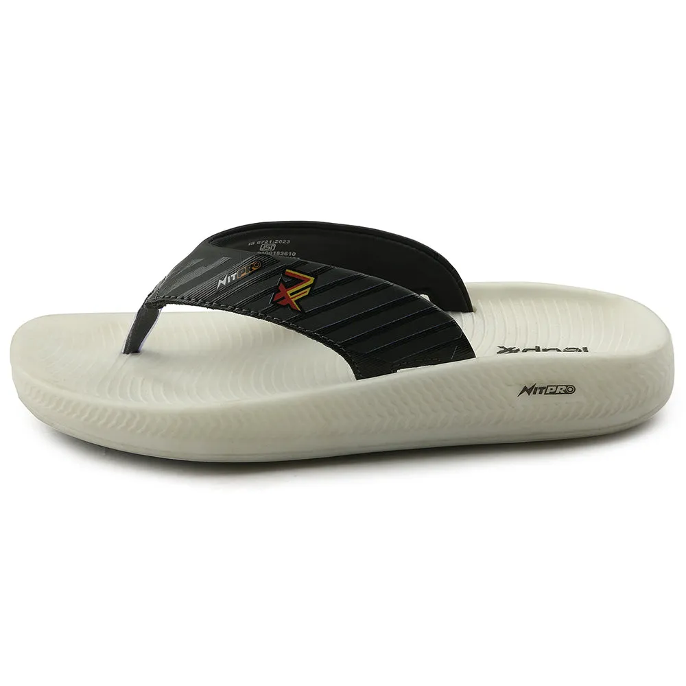 Leap7x Grey Casual Flip Flop For Men NITWALK-1 By Liberty