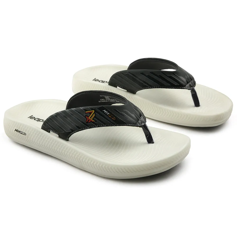 Leap7x Grey Casual Flip Flop For Men NITWALK-1 By Liberty