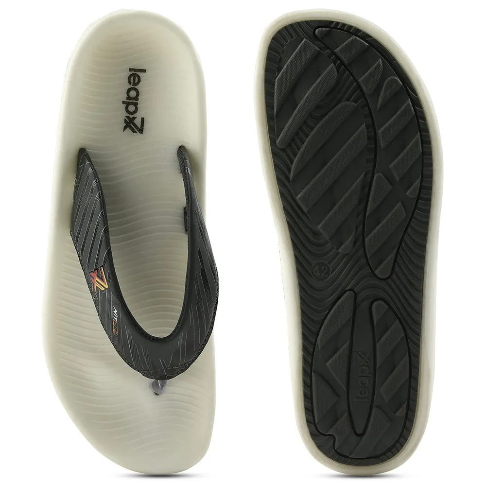Leap7x Grey Casual Flip Flop For Men NITWALK-1 By Liberty