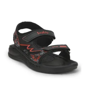 Lucy & Luke (Black) Casual Sandal For Kids LB167-1 By Liberty