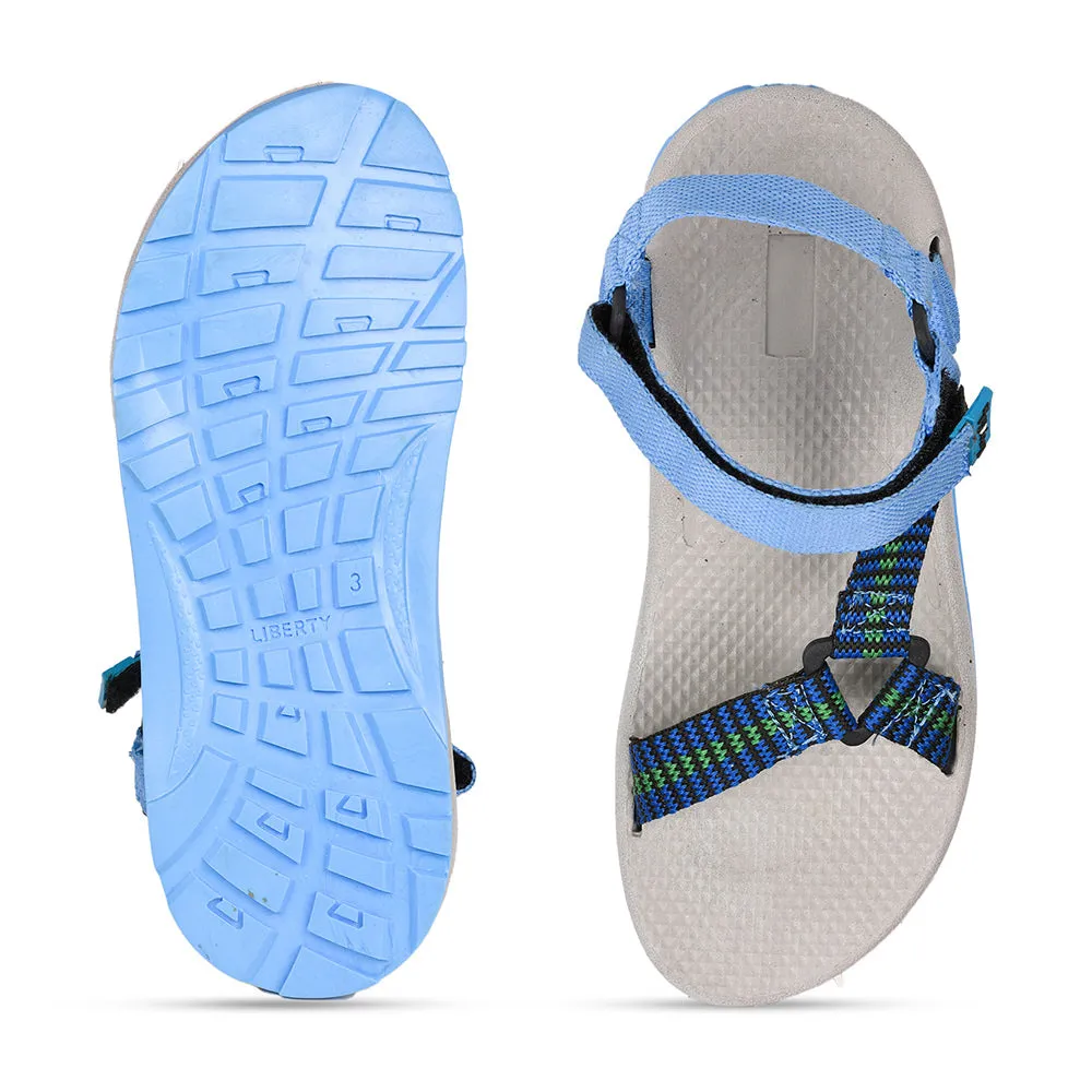 Lucy & Luke (Blue) Casual Sandal For Kids By Liberty
