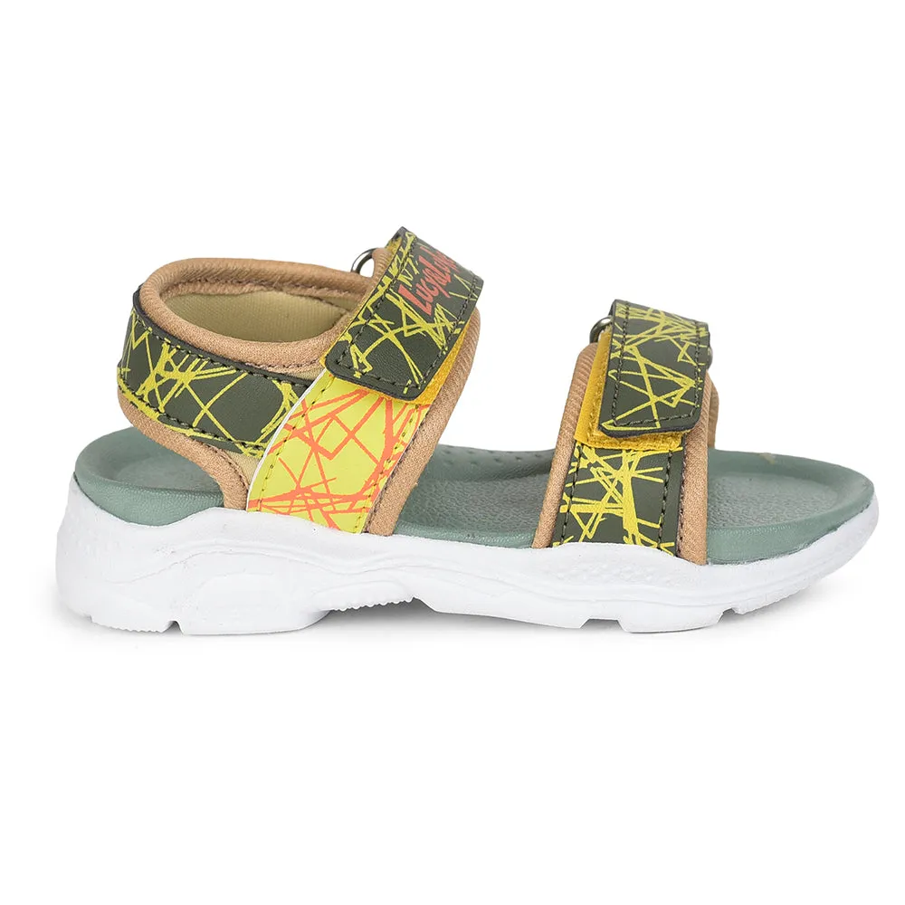 Lucy & Luke (Green) Casual Sandal For Kids RICKY-155E By Liberty
