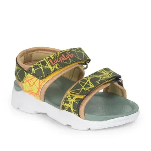 Lucy & Luke (Green) Casual Sandal For Kids RICKY-155E By Liberty