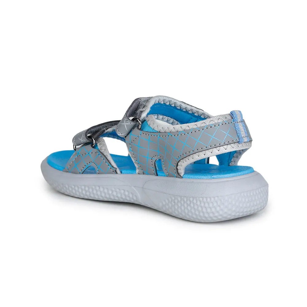 Lucy & Luke (Grey) Casual Sandal For Kids Hippo-4 By Liberty