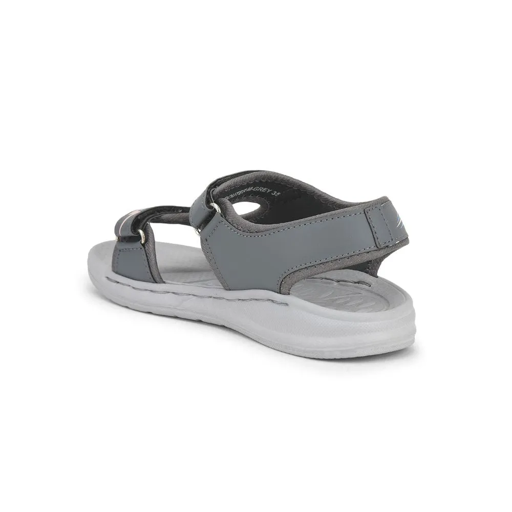 Lucy & Luke (Grey) Casual Sandal For Kids ROUTER-M By Liberty