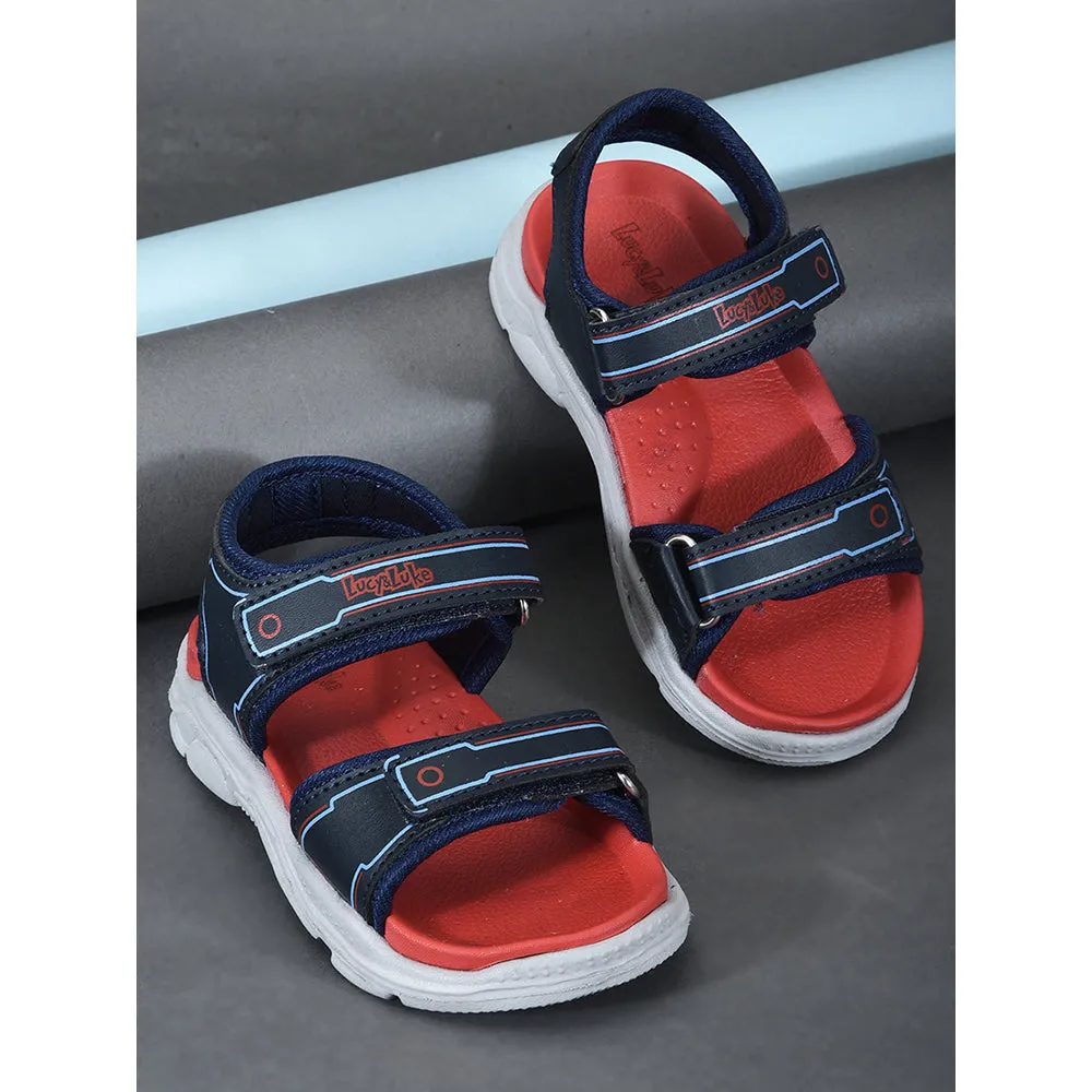 Lucy & Luke Navy Blue Casual Sandal For Kids RICKY-65E By Liberty
