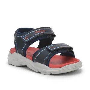 Lucy & Luke Navy Blue Casual Sandal For Kids RICKY-65E By Liberty