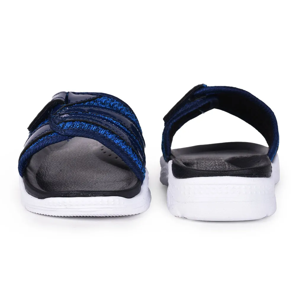 Lucy & Luke (Navy Blue) Casual Slides For Kids RICKY-2S By Liberty