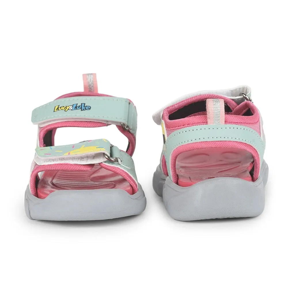 Lucy & Luke Pink Casual Sandal For Kids FLYNN-42 By Liberty