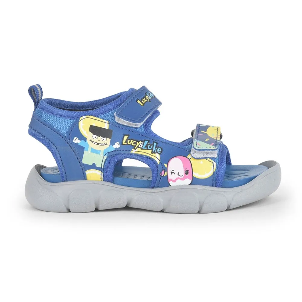 Lucy & Luke R.Blue Casual Sandal For Kids FLYNN-42 By Liberty