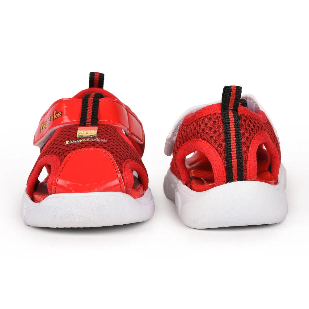 Lucy & Luke (Red) Casual Sandal For Kids FLYNN-29 By Liberty