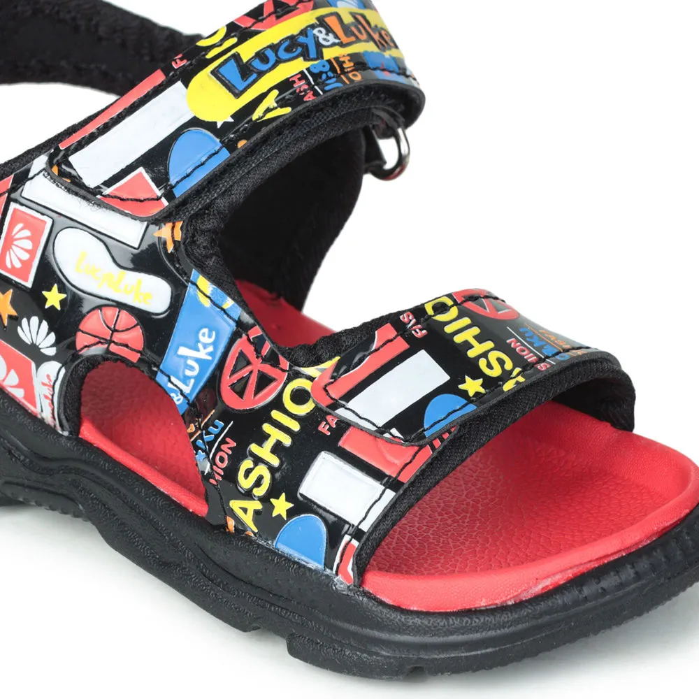 Lucy & Luke (Red) Casual Sandal For Kids RICKY-2 By Liberty