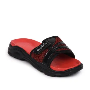 Lucy & Luke (Red) Casual Slides For Kids RICKY-2S By Liberty