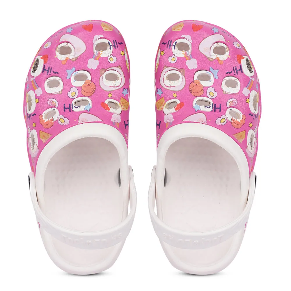 Lucy&Luke Pink Casual Sling Back Clogs For Kids LPMXT-820 By Liberty