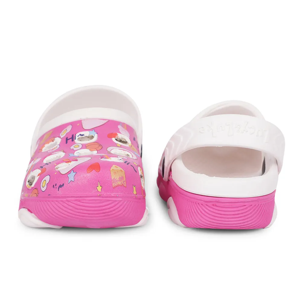 Lucy&Luke Pink Casual Sling Back Clogs For Kids LPMXT-820 By Liberty