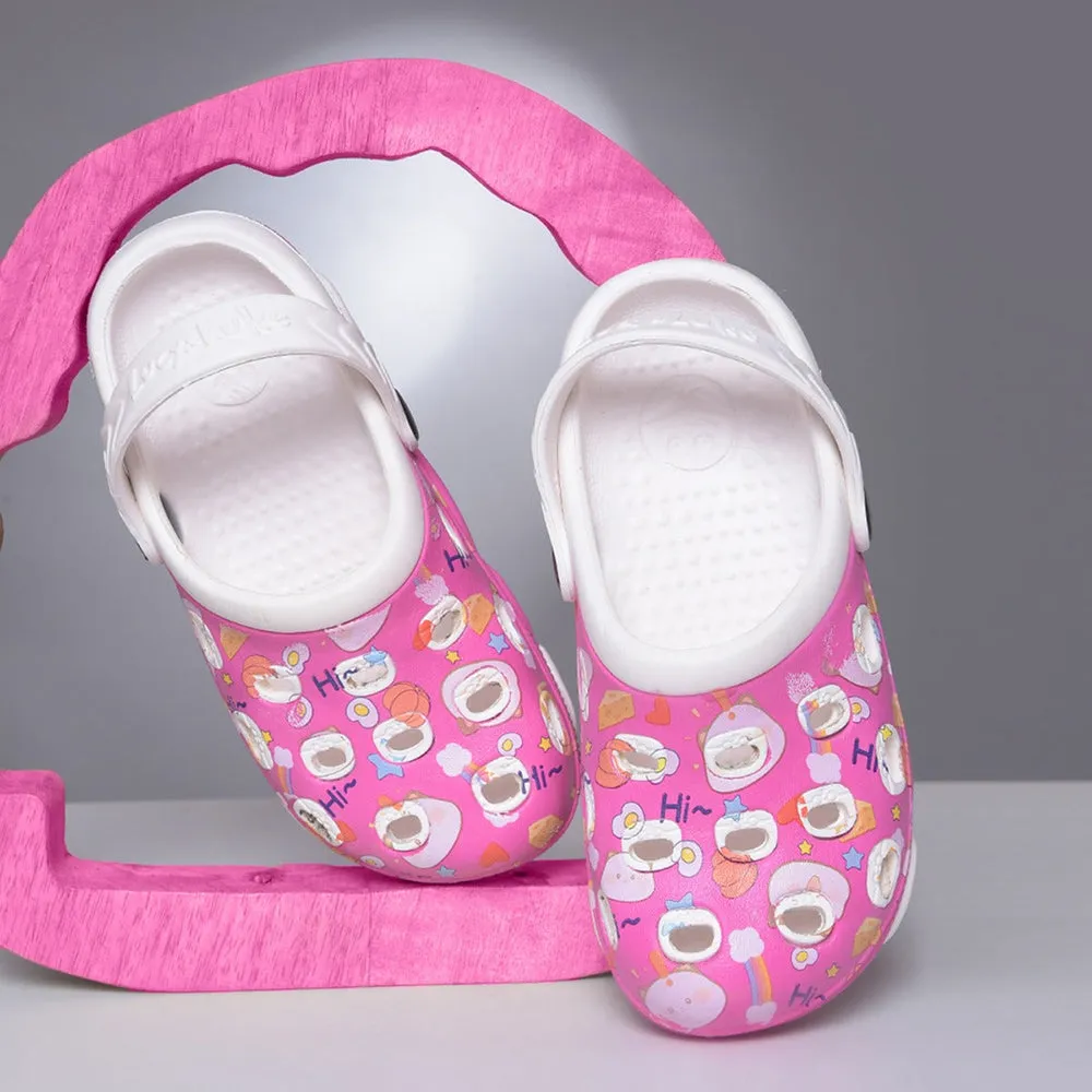 Lucy&Luke Pink Casual Sling Back Clogs For Kids LPMXT-820 By Liberty