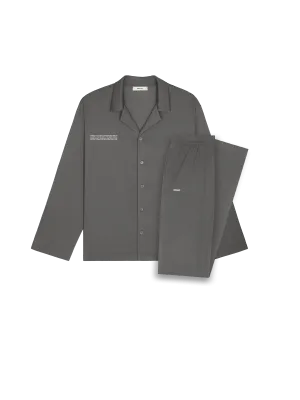 Mens 365 Lightweight Long Pyjama Set—atmosphere grey