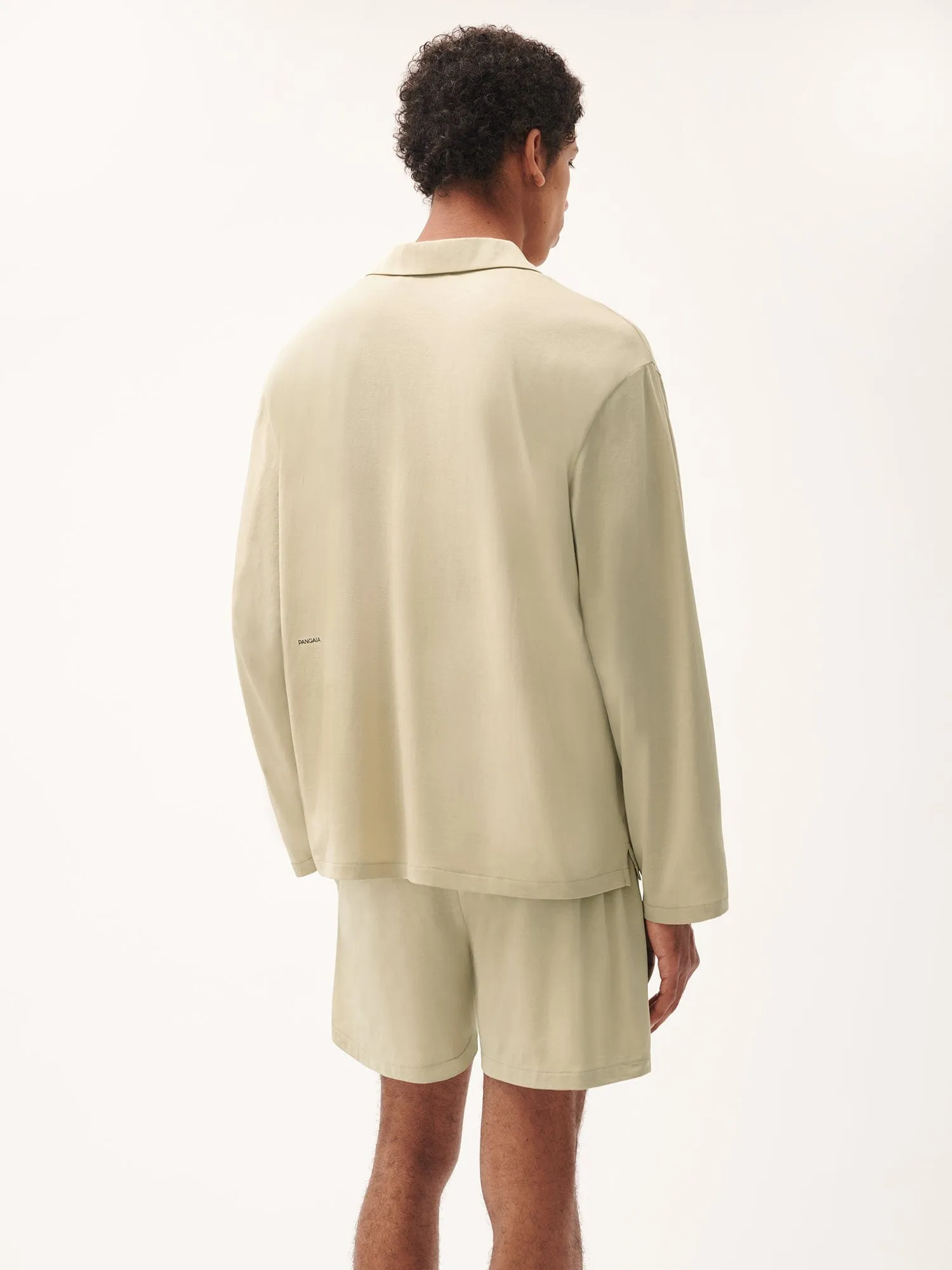 Mens 365 Lightweight Short Pyjama Shorts Set —maitake beige