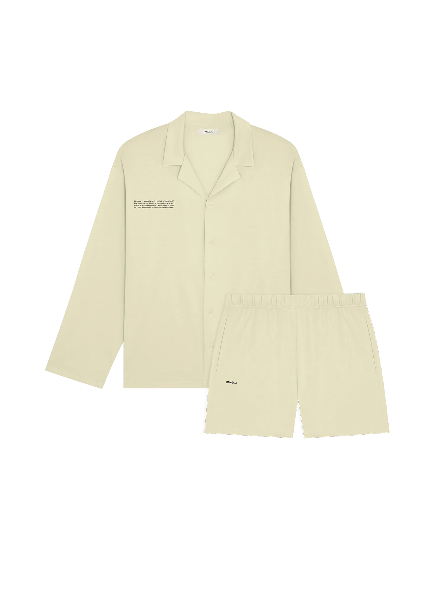 Mens 365 Lightweight Short Pyjama Shorts Set —maitake beige
