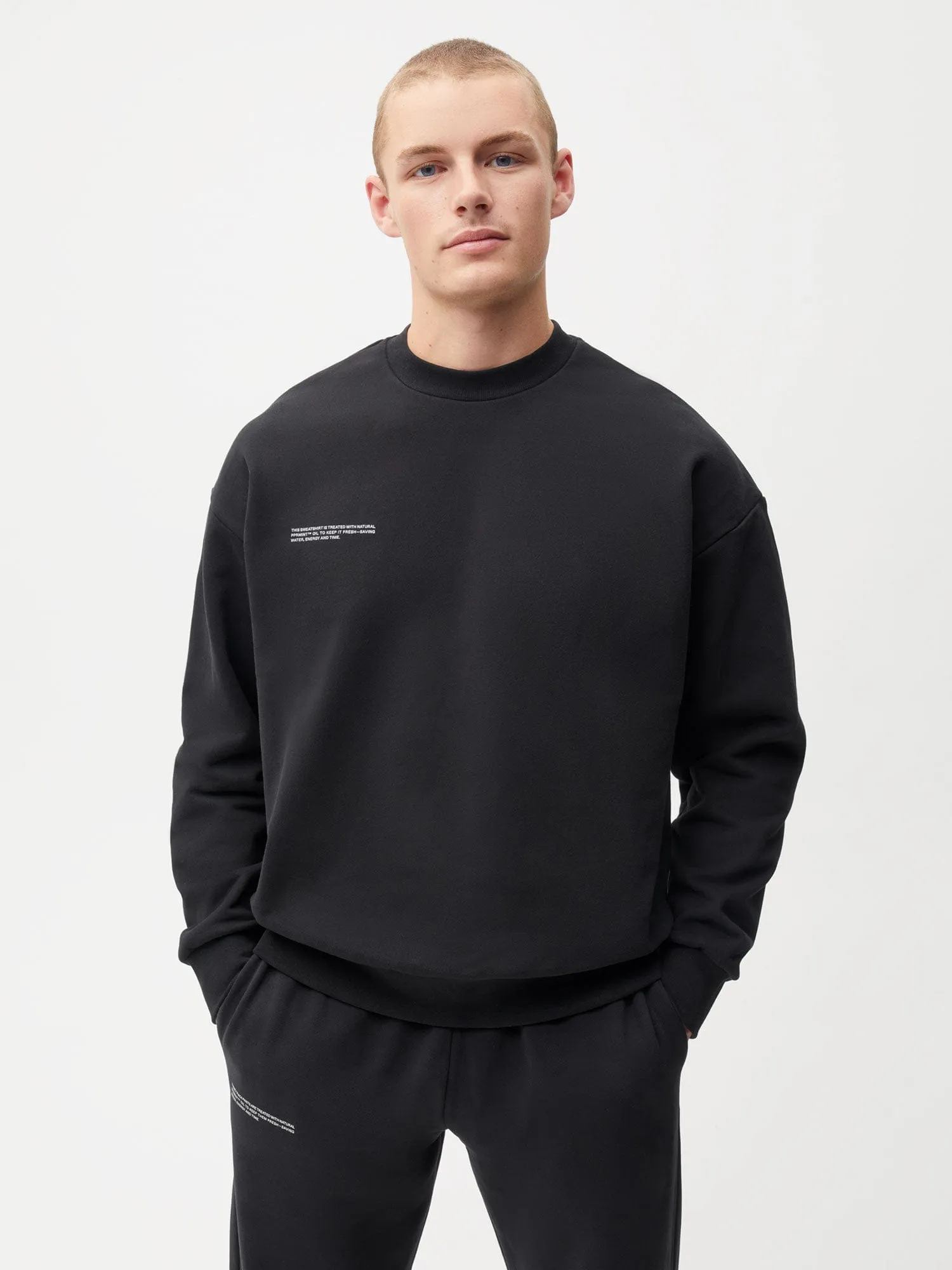 Mens 365 Midweight Sweatshirt—black