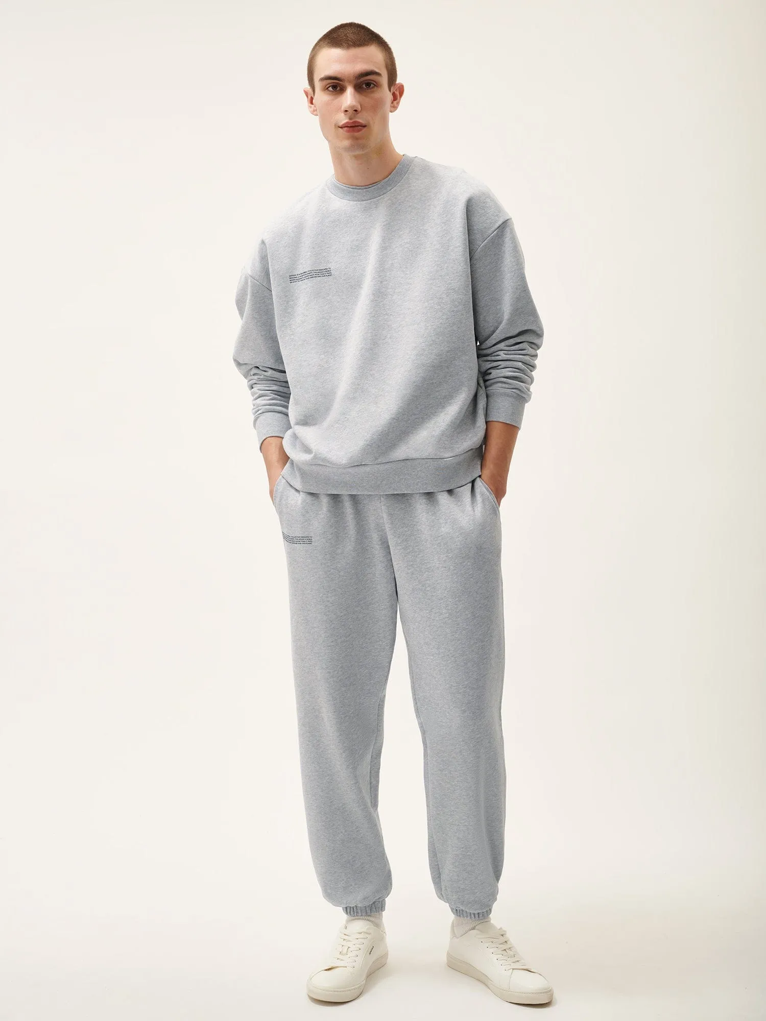 Mens 365 Midweight Sweatshirt—grey marl