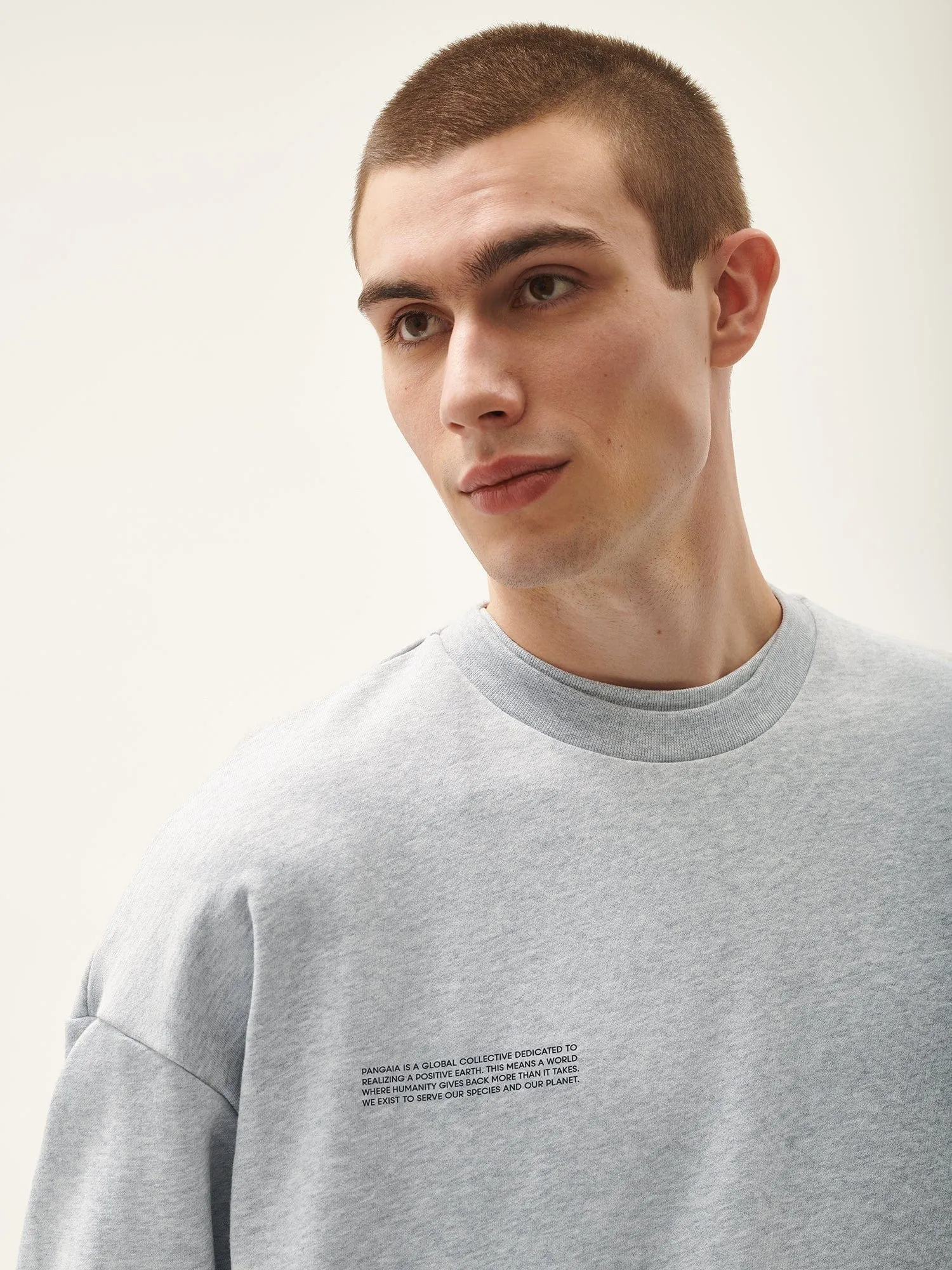 Mens 365 Midweight Sweatshirt—grey marl