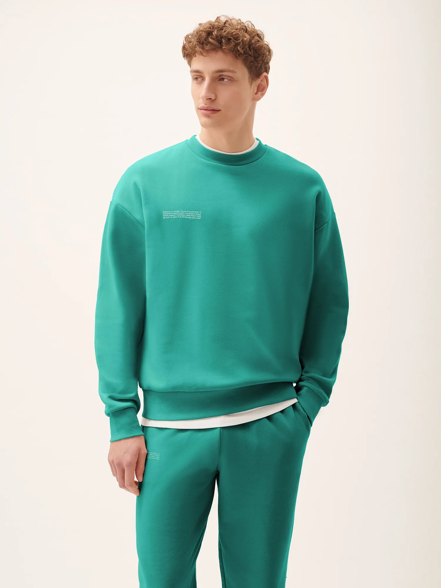 Mens 365 Midweight Sweatshirt—Malachite Green