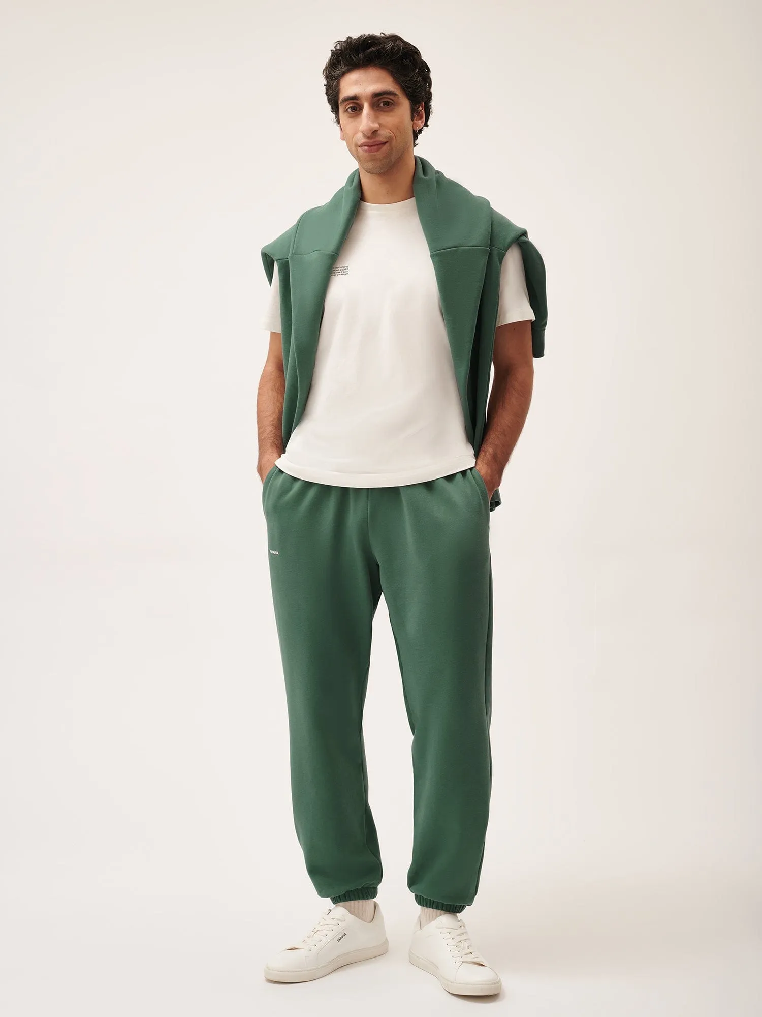 Mens 365 Midweight Track Pants—forest green