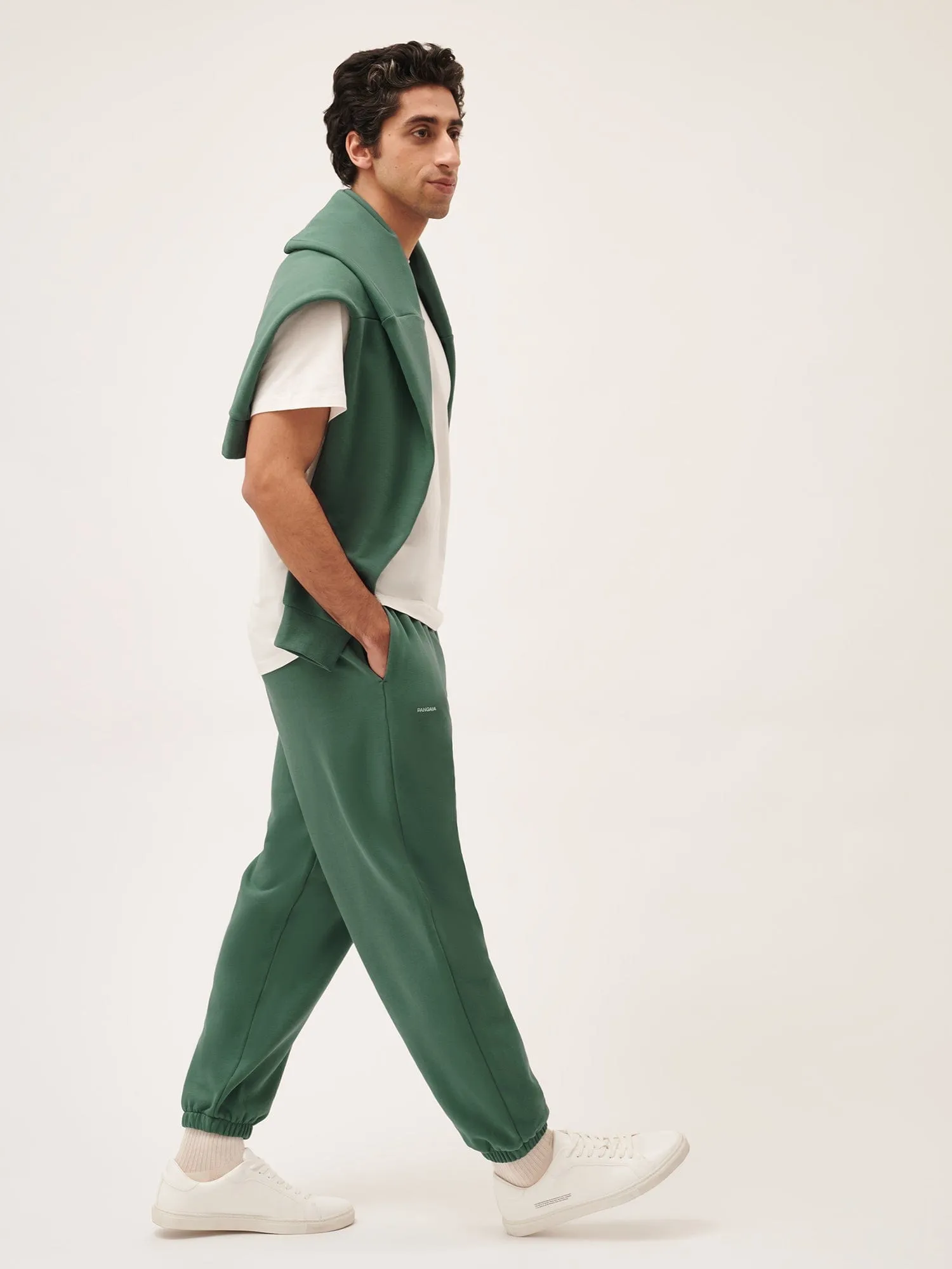 Mens 365 Midweight Track Pants—forest green