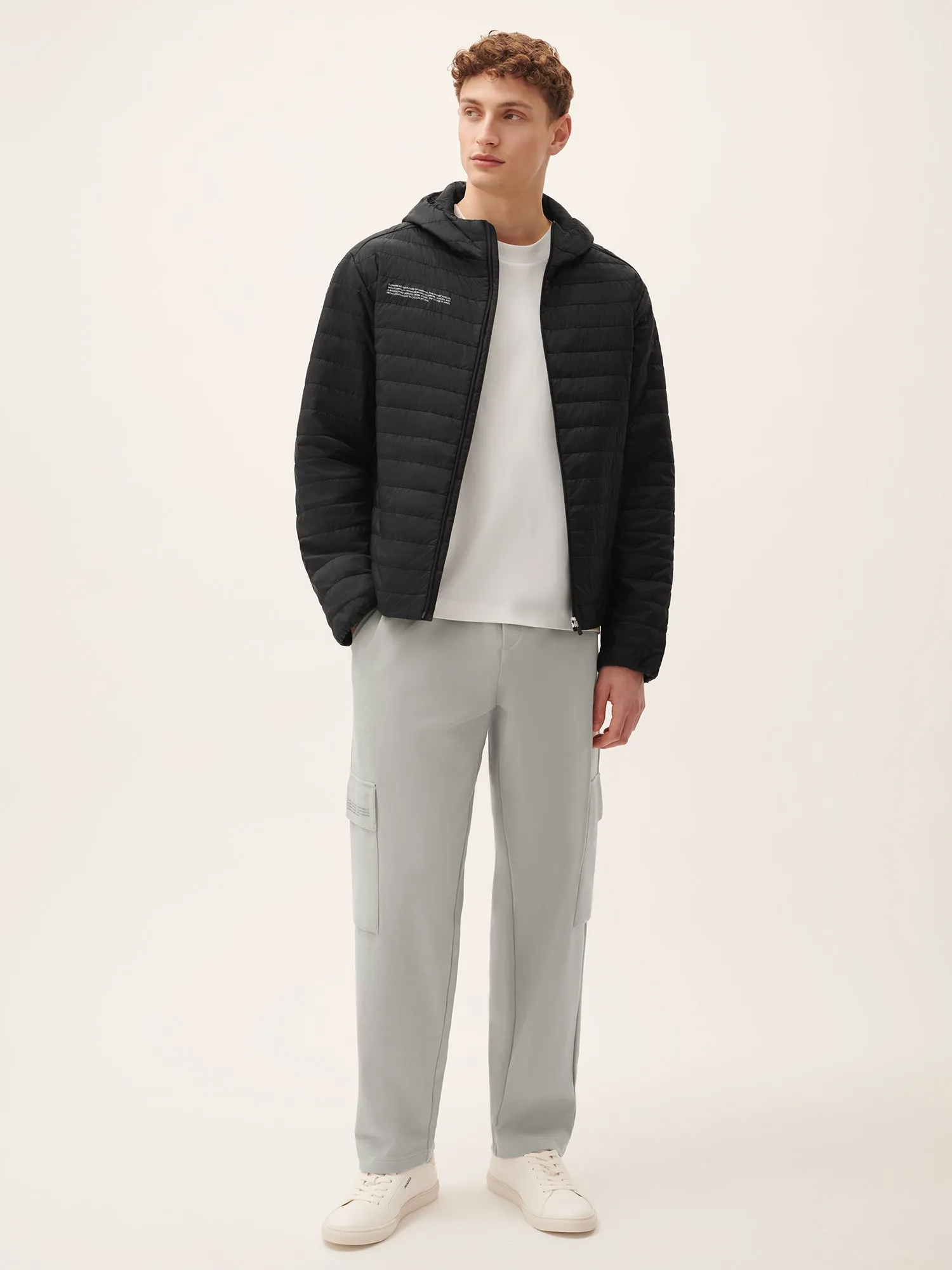 Mens Flower-Warmth Lite Jacket—Black