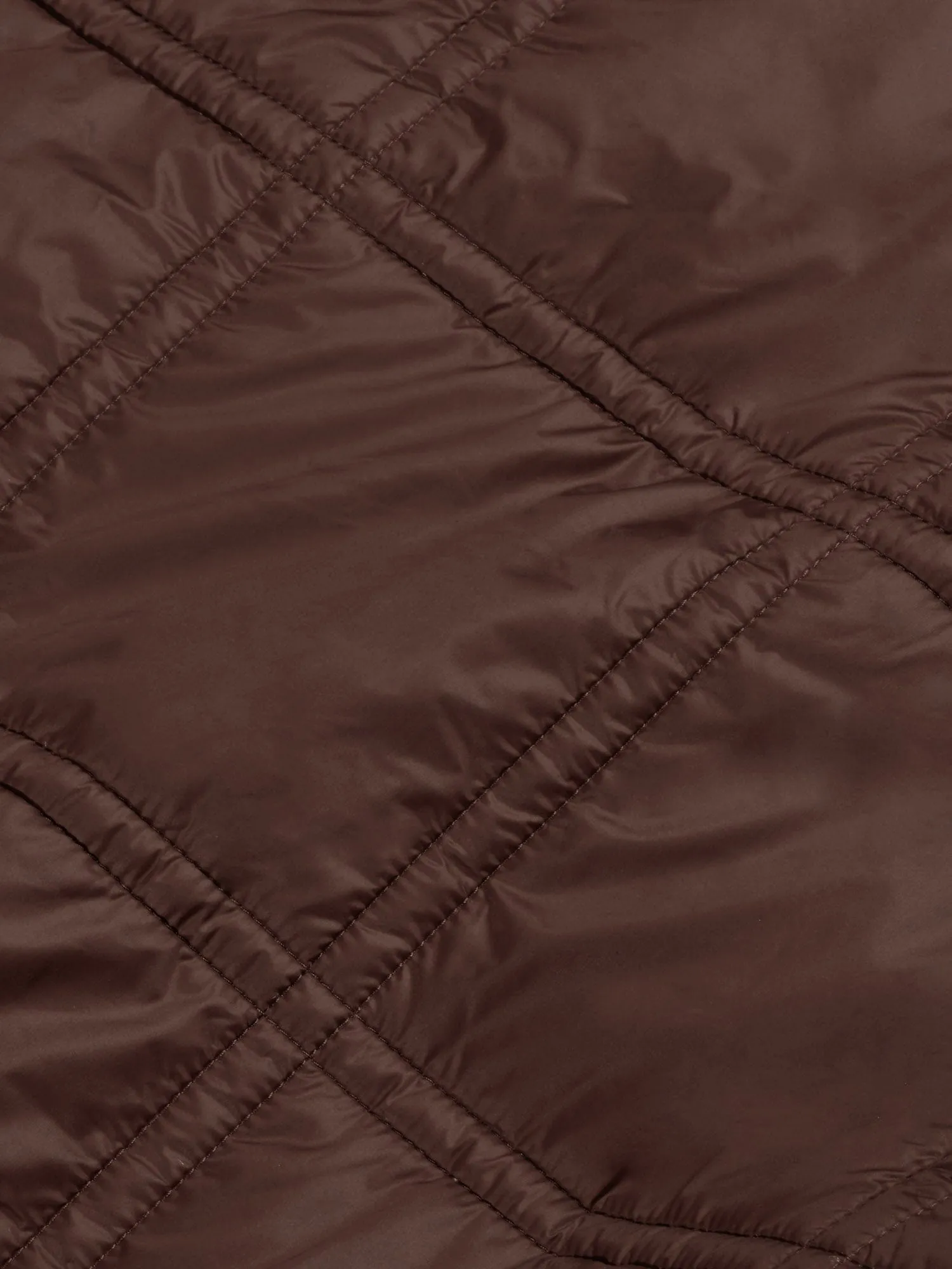 Mens Flower-Warmth Quilted Gilet—chestnut brown