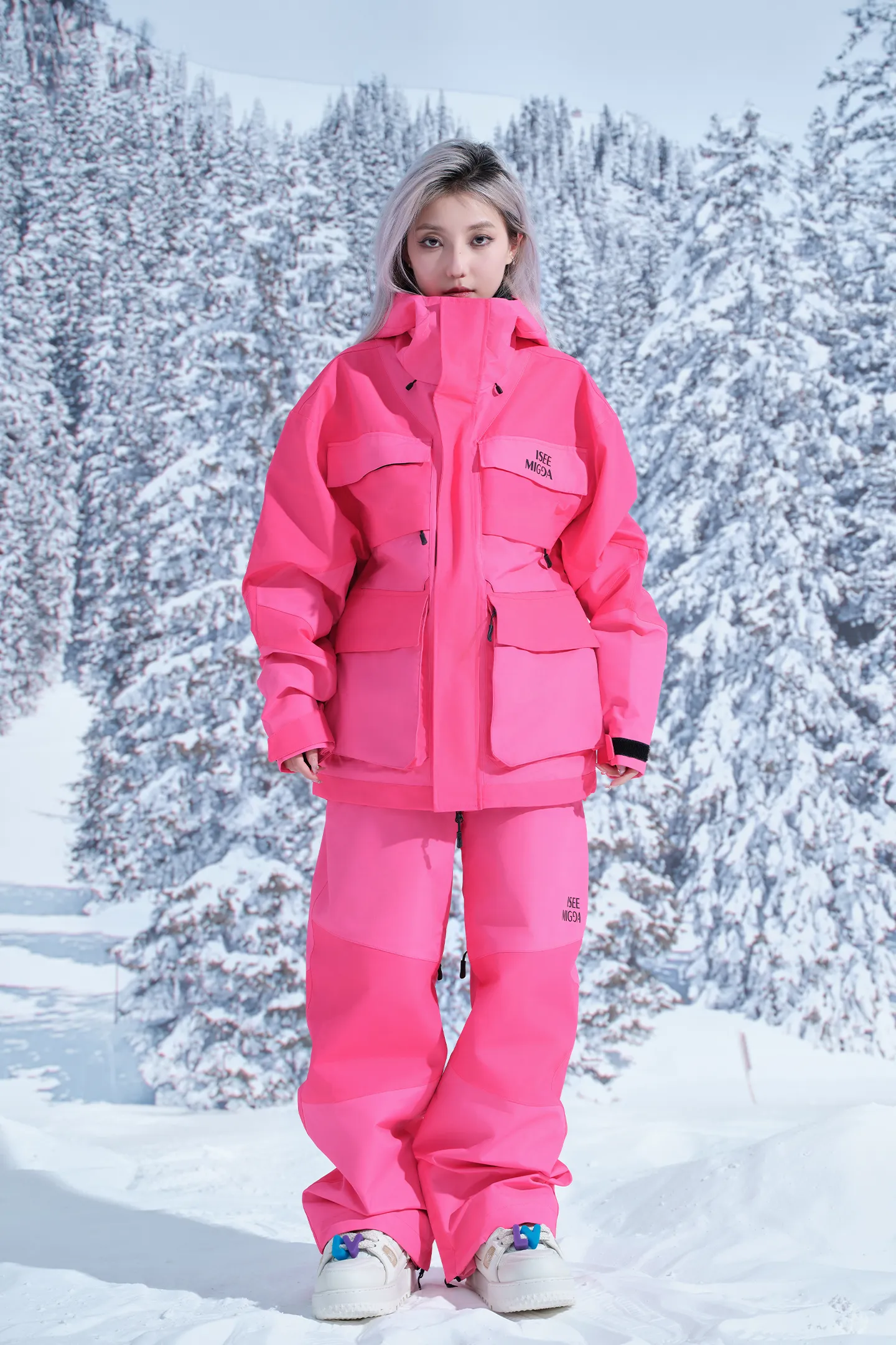 [Pink Mecha] Ski Suit Snowboard Suit