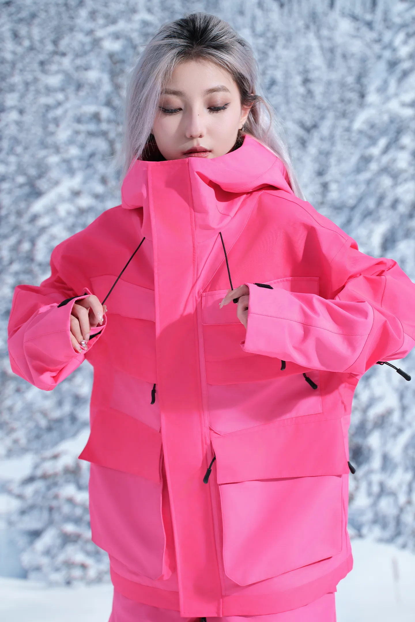 [Pink Mecha] Ski Suit Snowboard Suit