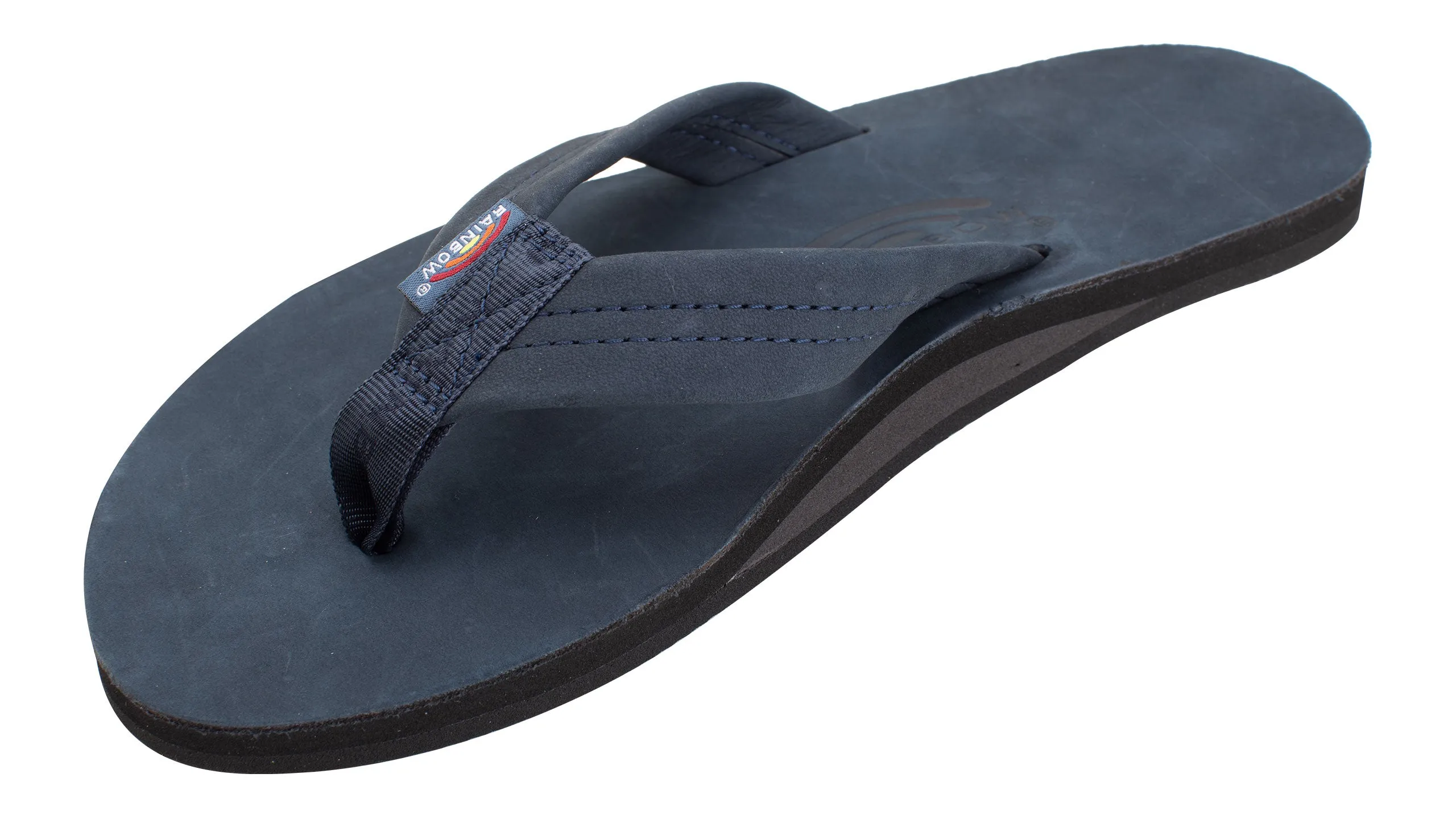 Rainbow Mens Single Layer Thick Strap Sandal