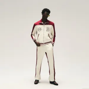 RAP STAR SERIES Dark Red Pearl Jacquard Sport Set