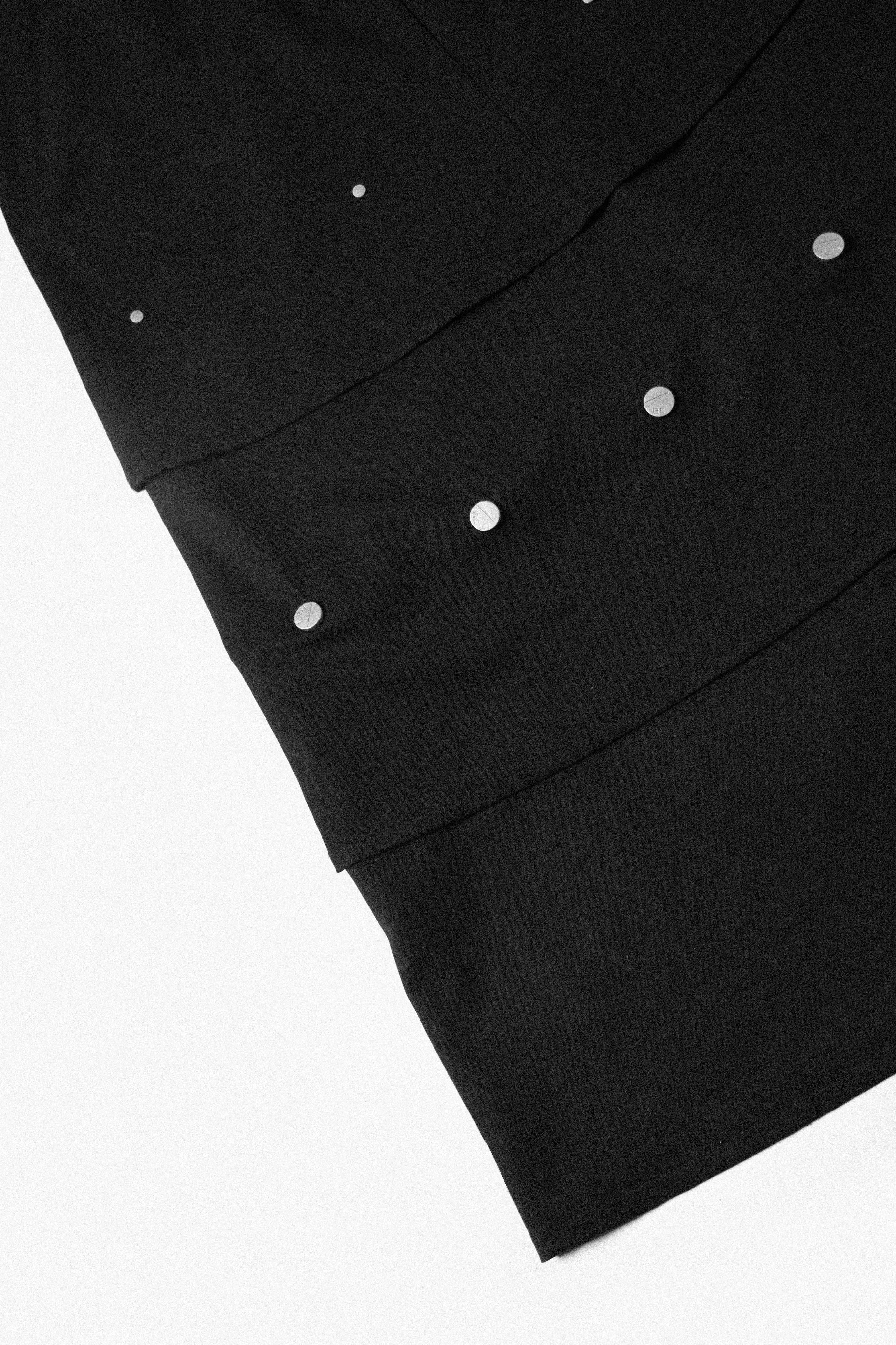 RELABEL Neutral Layered Studded Button Detachable Suit Long Skirt