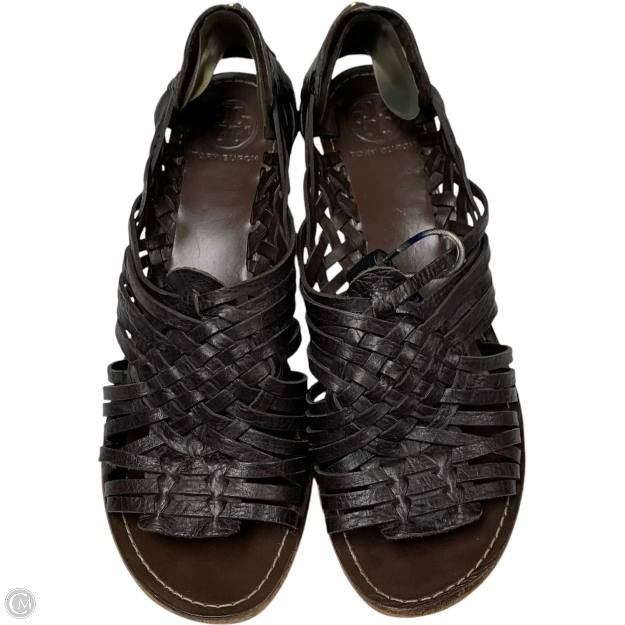 Sandals Designer By Tory Burch In Brown, Size: 9.5