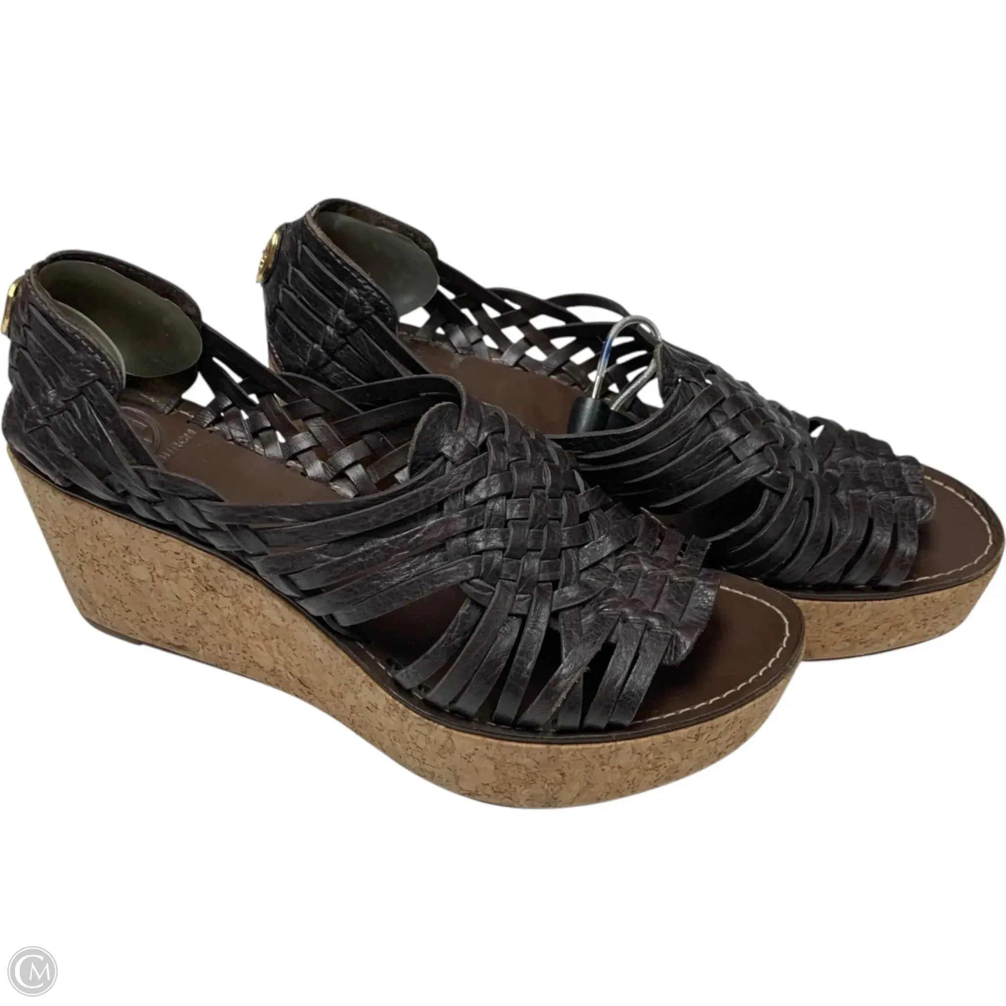 Sandals Designer By Tory Burch In Brown, Size: 9.5