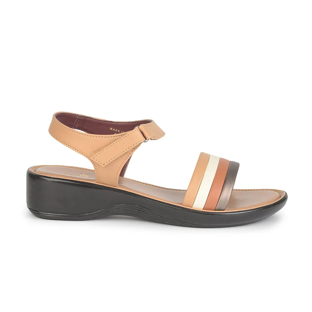 Senorita Casual (Tan) Sandals For Women DZL-801 By Liberty