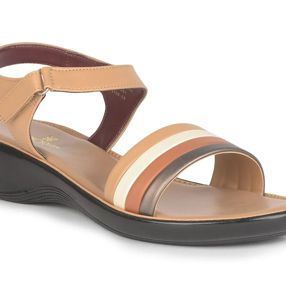 Senorita Casual (Tan) Sandals For Women DZL-801 By Liberty