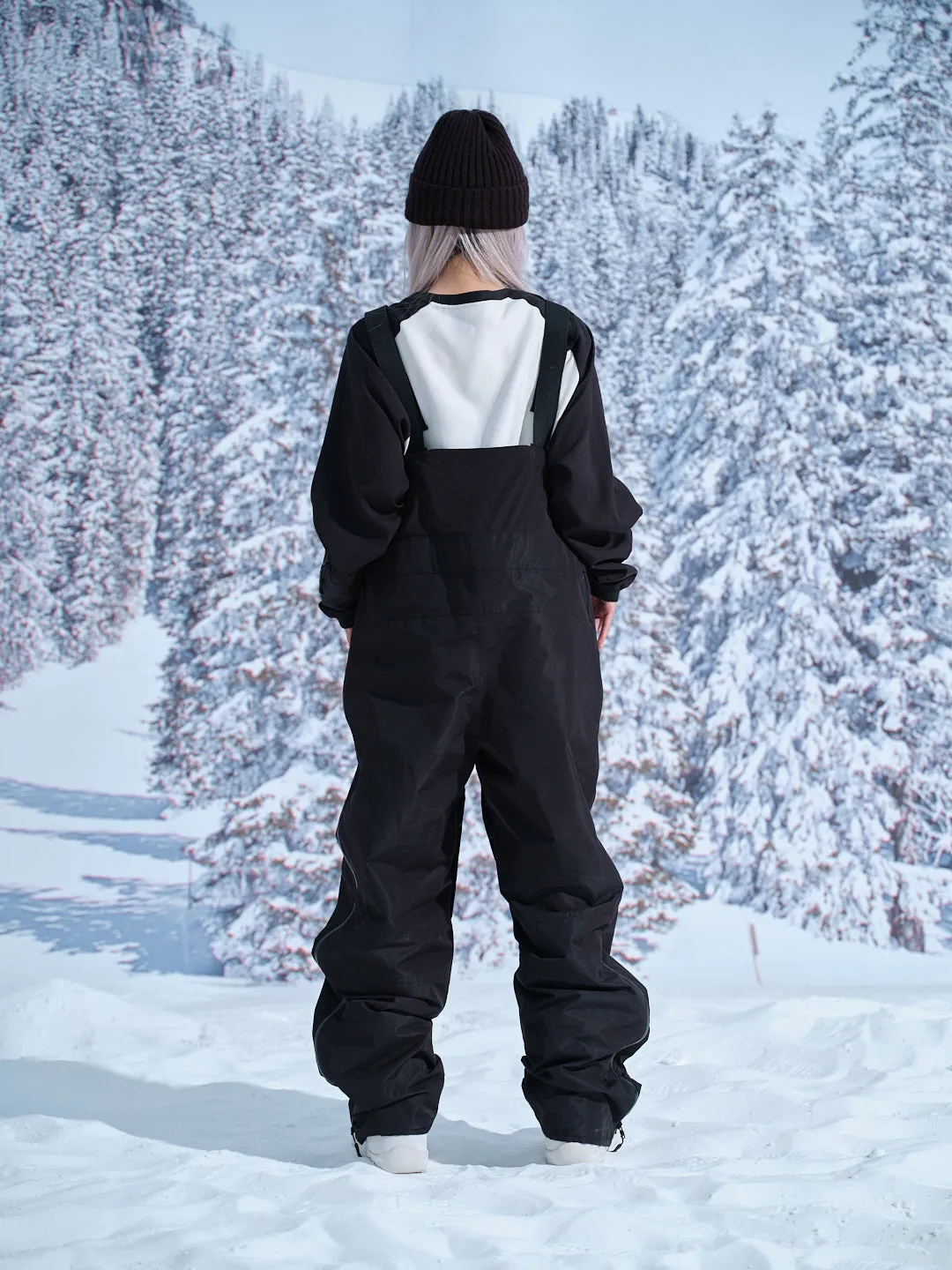 Shadow Black Ski Bib Pants