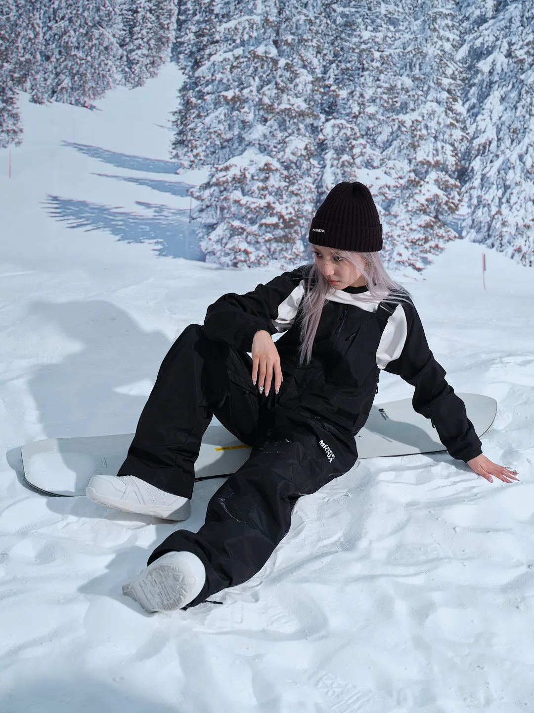 Shadow Black Ski Bib Pants
