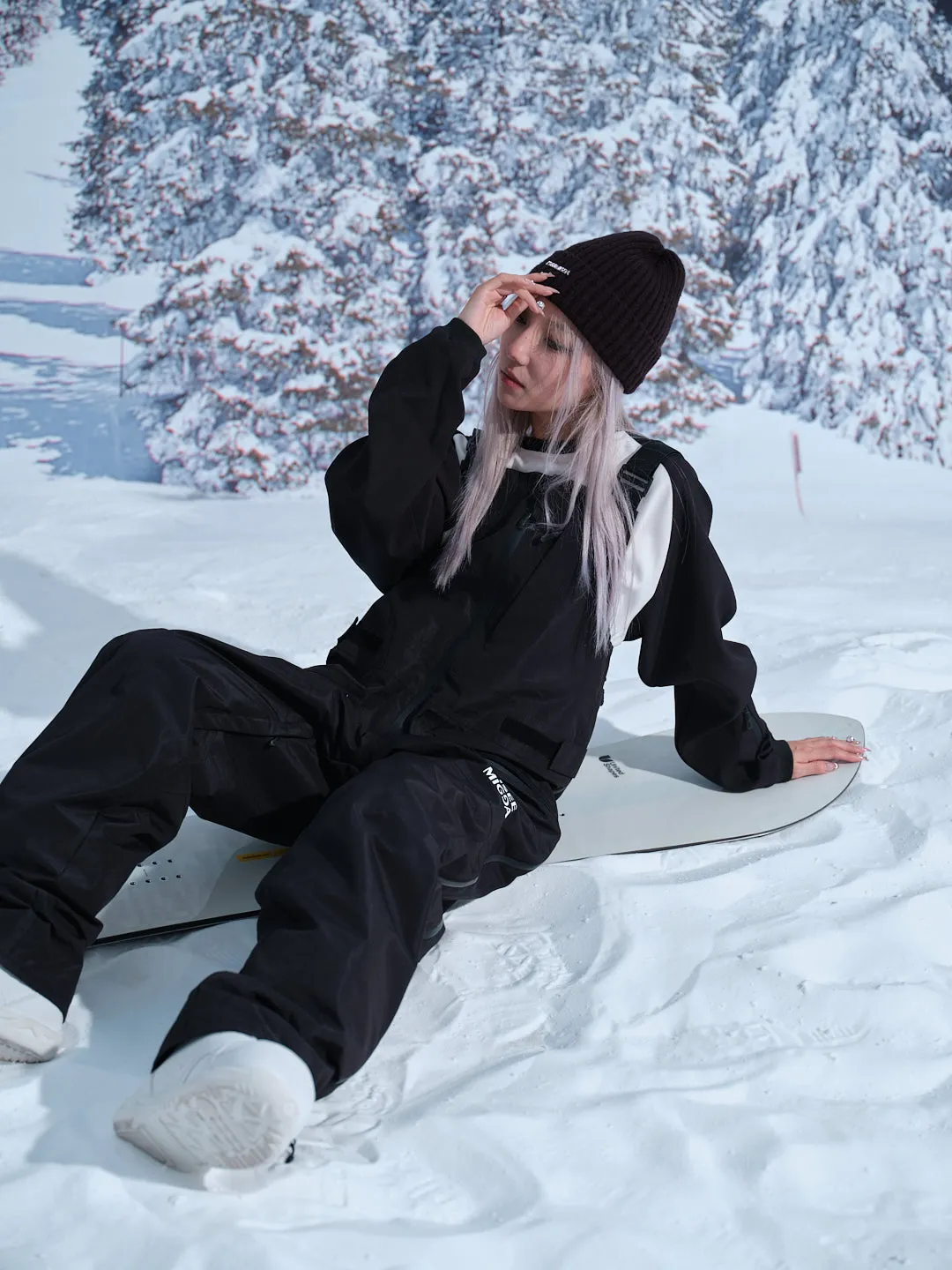 Shadow Black Ski Bib Pants
